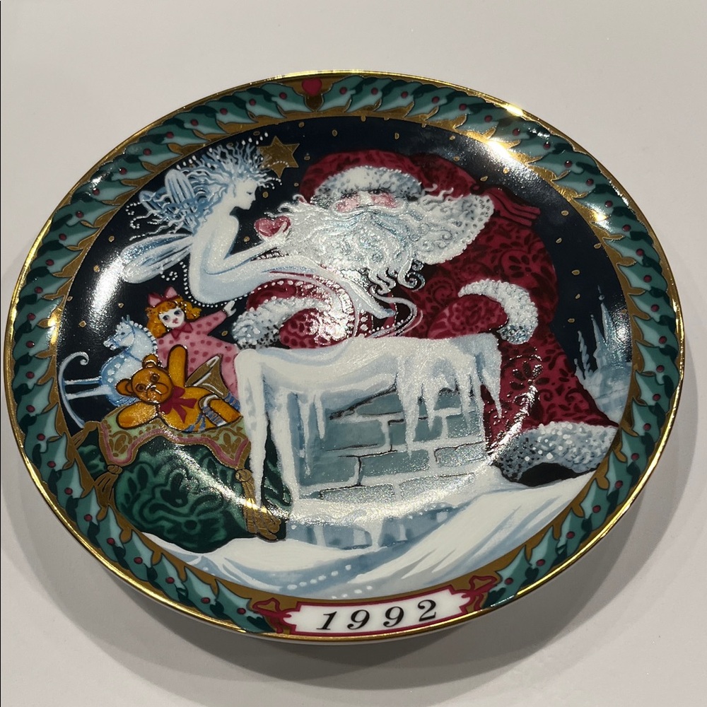Festive Santa Decorative Plate